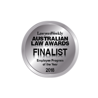 Lawyers Weekly Australian Law Awards Award Winning Lawyers Award Winning Law Firm Parramatta Employee Program of the Year 2018