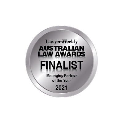Lawyers Weekly Australian Law Awards Managing Partner of the Year 2021