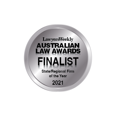 Lawyers Weekly Australian Law Awards Finalist State Regional Firm of the Year 2021
