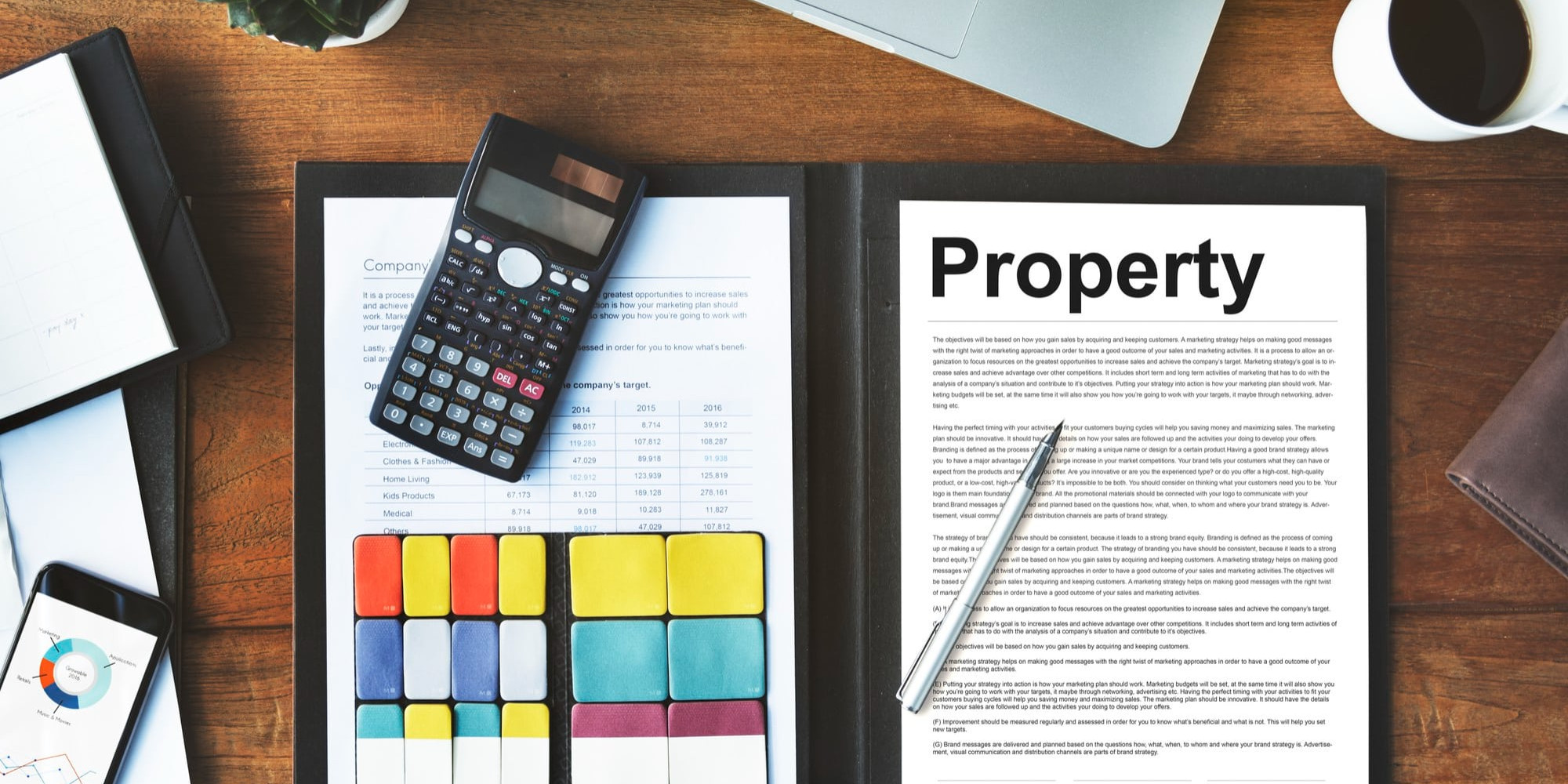 What should I look for in a property contract?